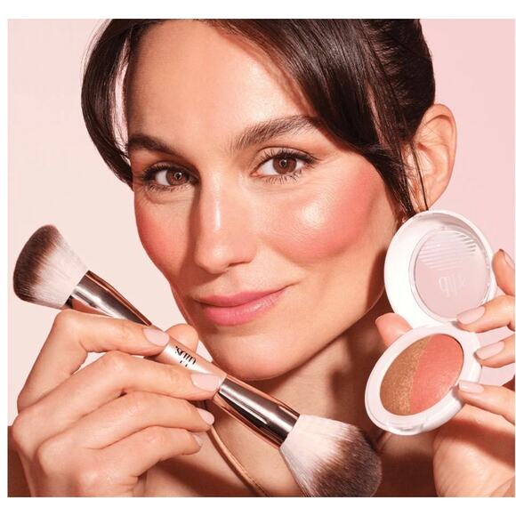 Dibs Beauty Duet Baked Blush (3-in-1 Blush, Highlighter + Topper) In Backstage - Picture 3 of 3